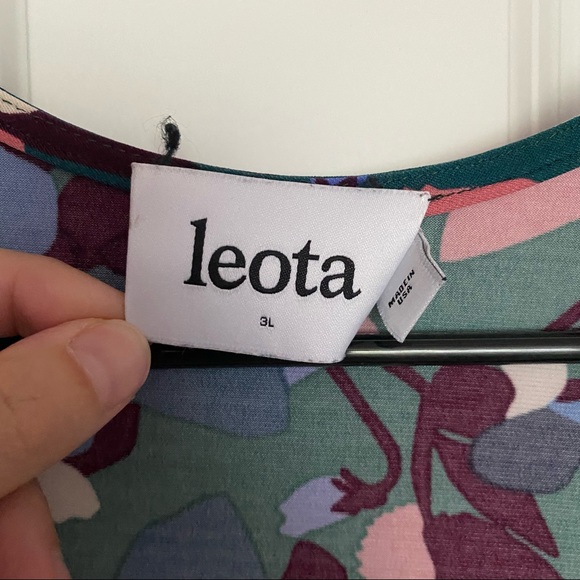 Leota Floral Printed Wrap Dress Size 3L Full Figure Size 22-24 - Picture 3 of 9